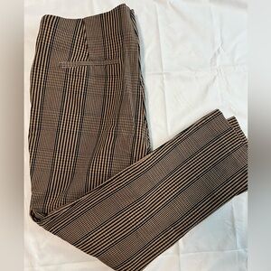 Plaid pants - size 14 - cropped ankle